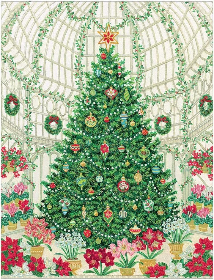 Christmas Conservatory RHS Gold Foil Christmas Cards