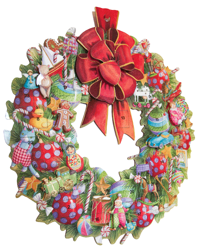 Christmas Wreath Advent Calendar