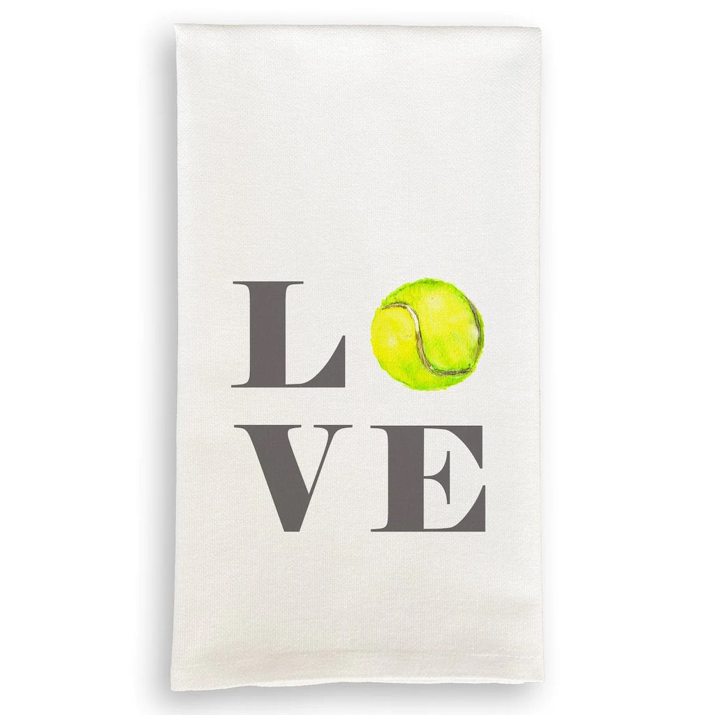 LOVE Tennis Dish Towel