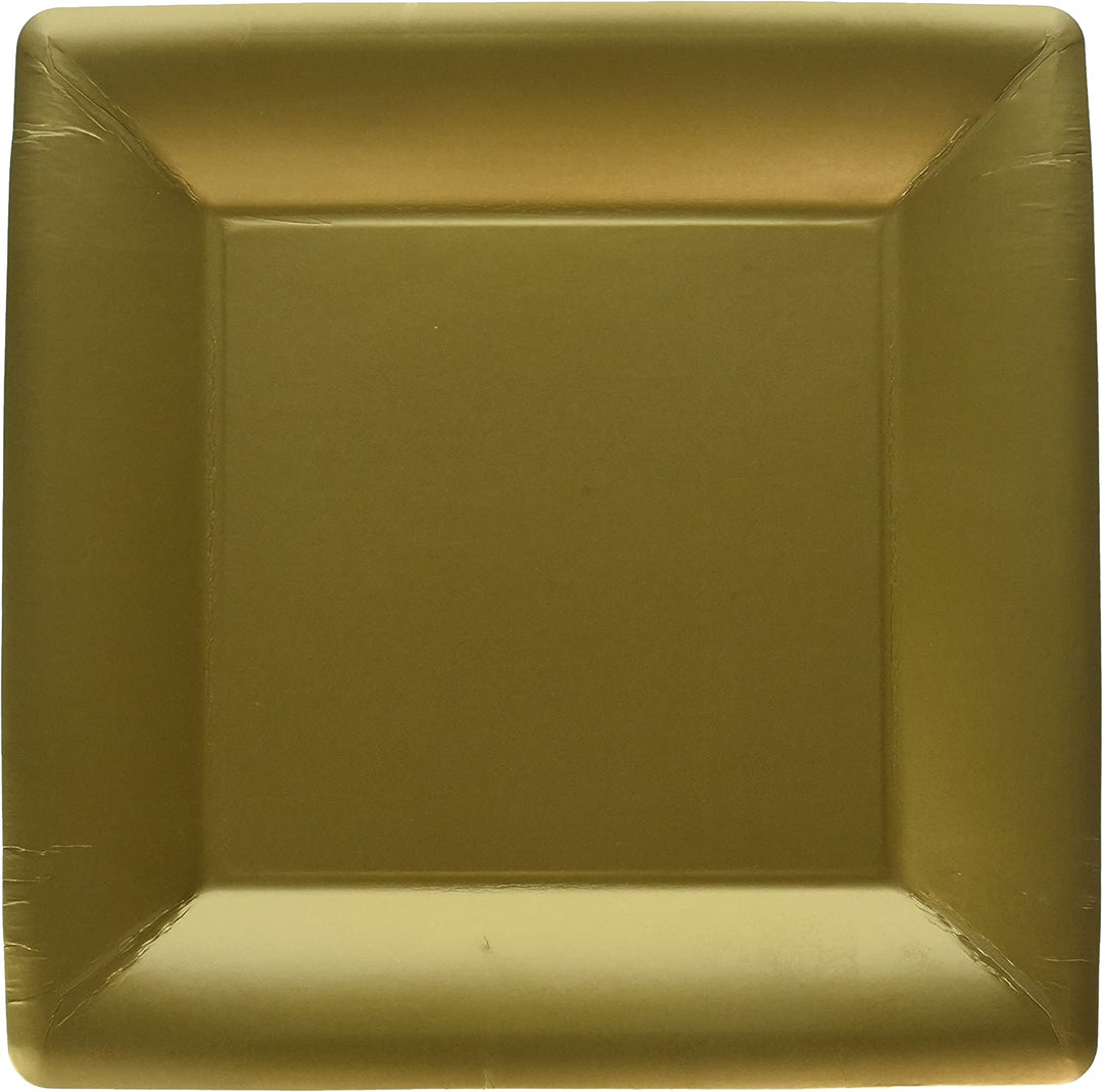 Solid Gold Square Dinner Plate