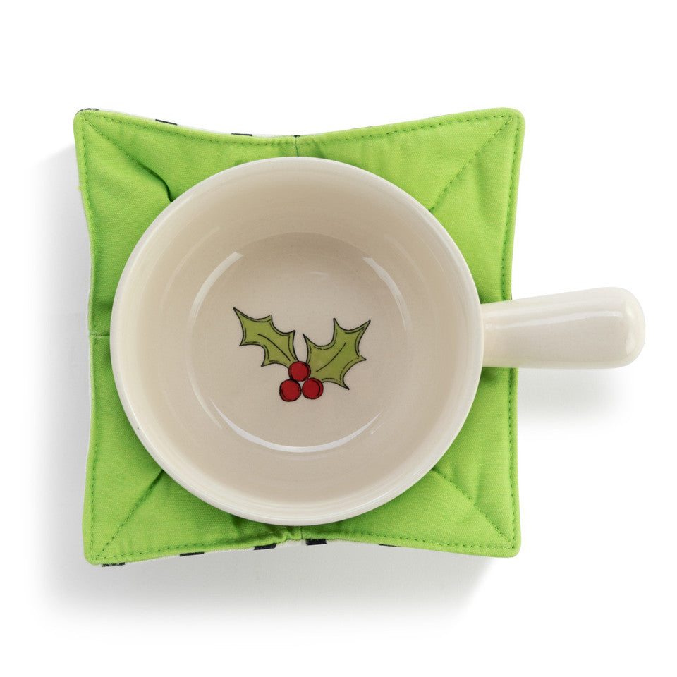 Holly Berry Soup Crock and Bowl Cozy