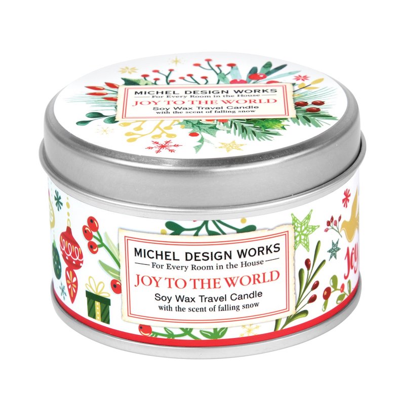 Joy to the World Travel Candle