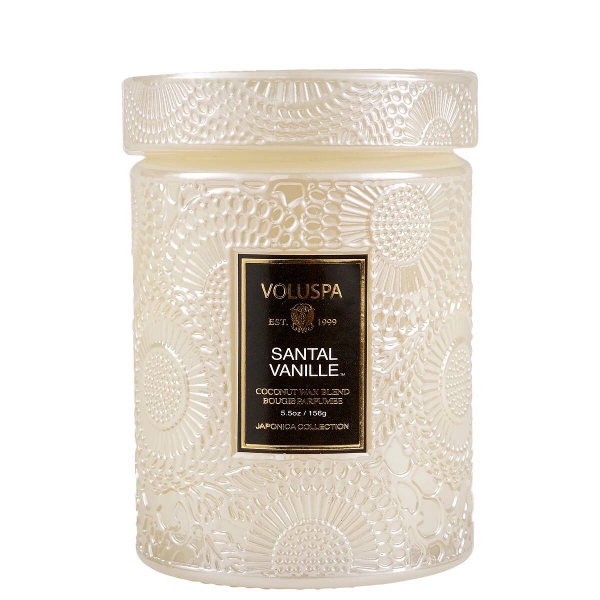 Small Glass Jar Candle (Santal Vanille)