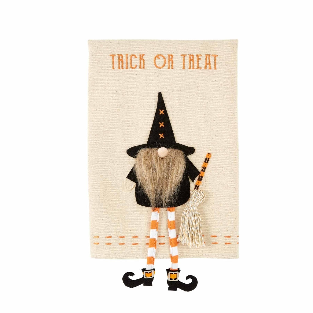 Trick Dangle Gnome Witch Towel